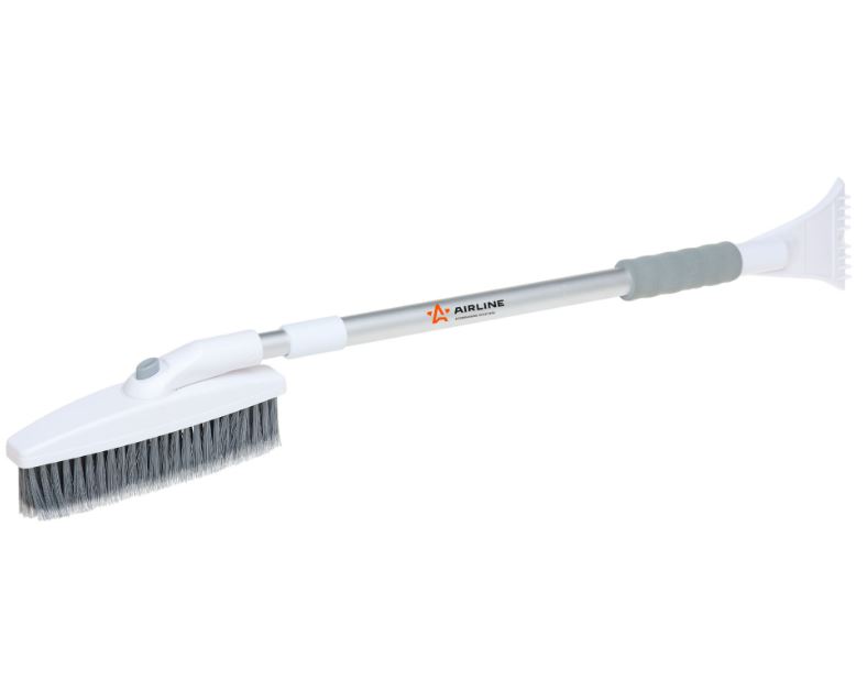 Щетка от снега со скребком 86/113см AIRLINE с телескоп.ручкой с распушенной щетиной AB-R-06R