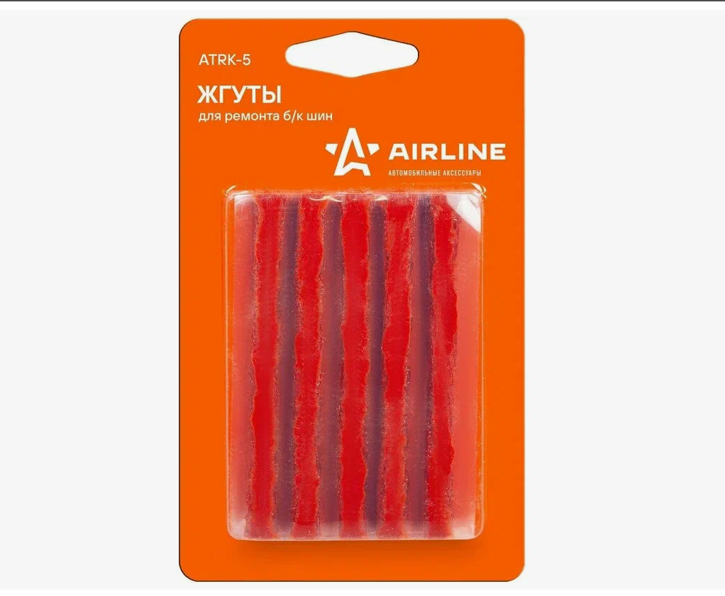 Набор для ремонта бескамерных шин AIRLINE ATRK-5 10шт., блистер